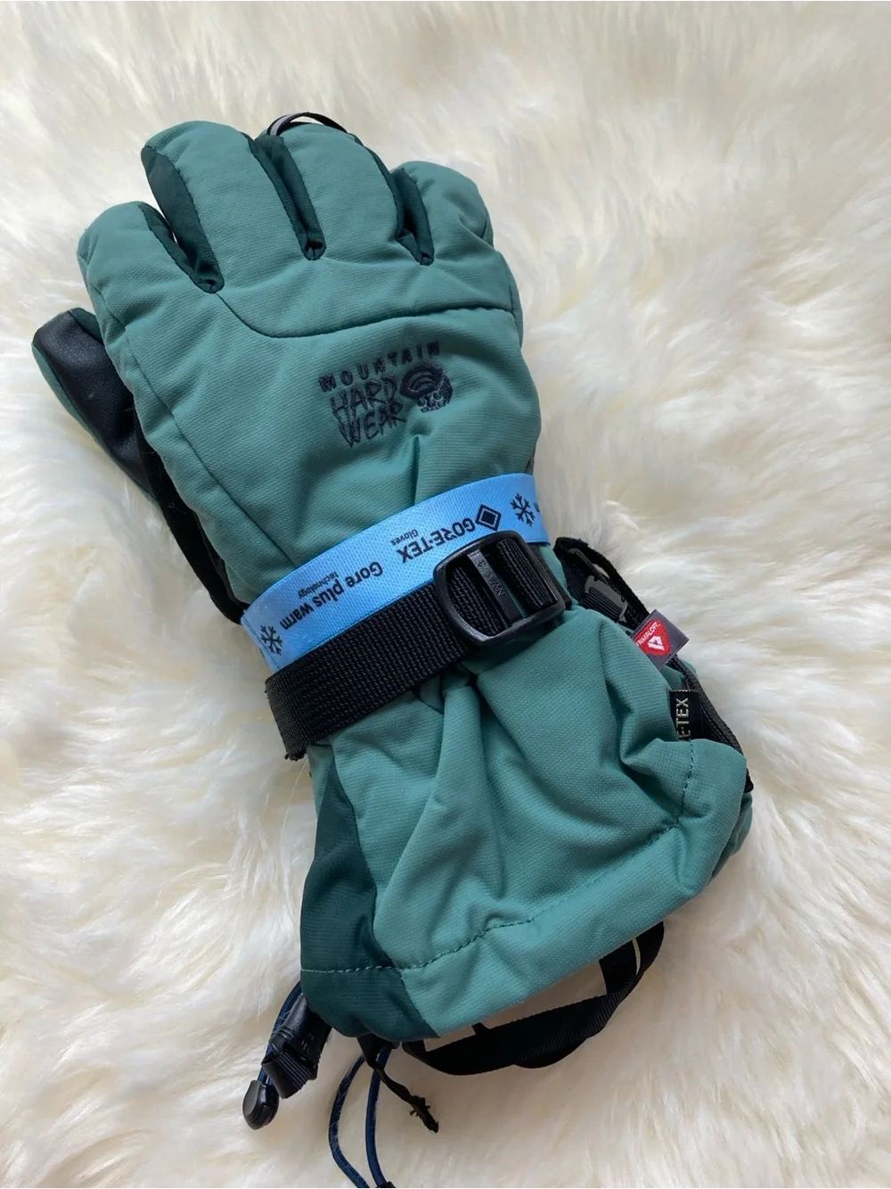 NWOT Mountain Hardwear FireFall2 Gore-Tex Gloves Women's sz S Green Winter